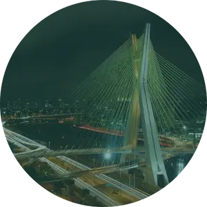Ícone para a seção Regiões Atendidas, mostrando a Ponte Estaiada de São Paulo.