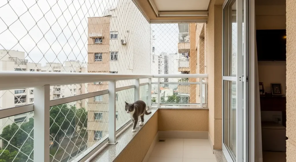 Varanda nova com rede embutida – Rua Avanhandava – Bela Vista