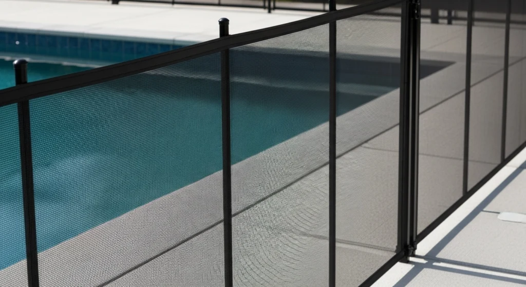 Cerca removível de proteção para piscina em casa no Tamboré, Barueri.